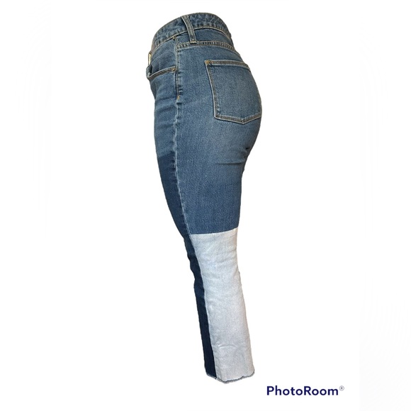 Universal Thread Patchwork Capri High-Rise Jeans With small Flare - Picture 5 of 5